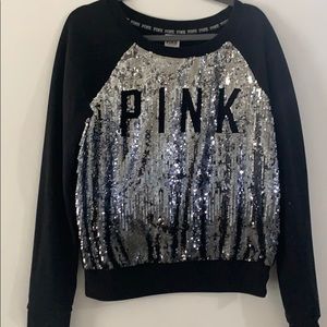 Pink crew neck sweater